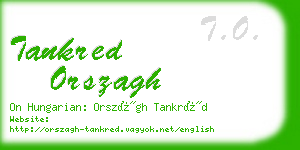 tankred orszagh business card